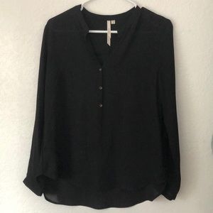 Sheer Black Blouse